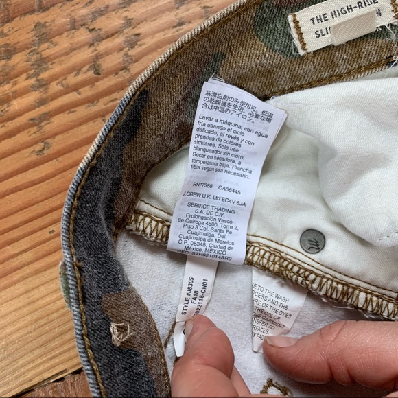 Madewell Hi rise slim boy jean camo - Picture 8 of 8